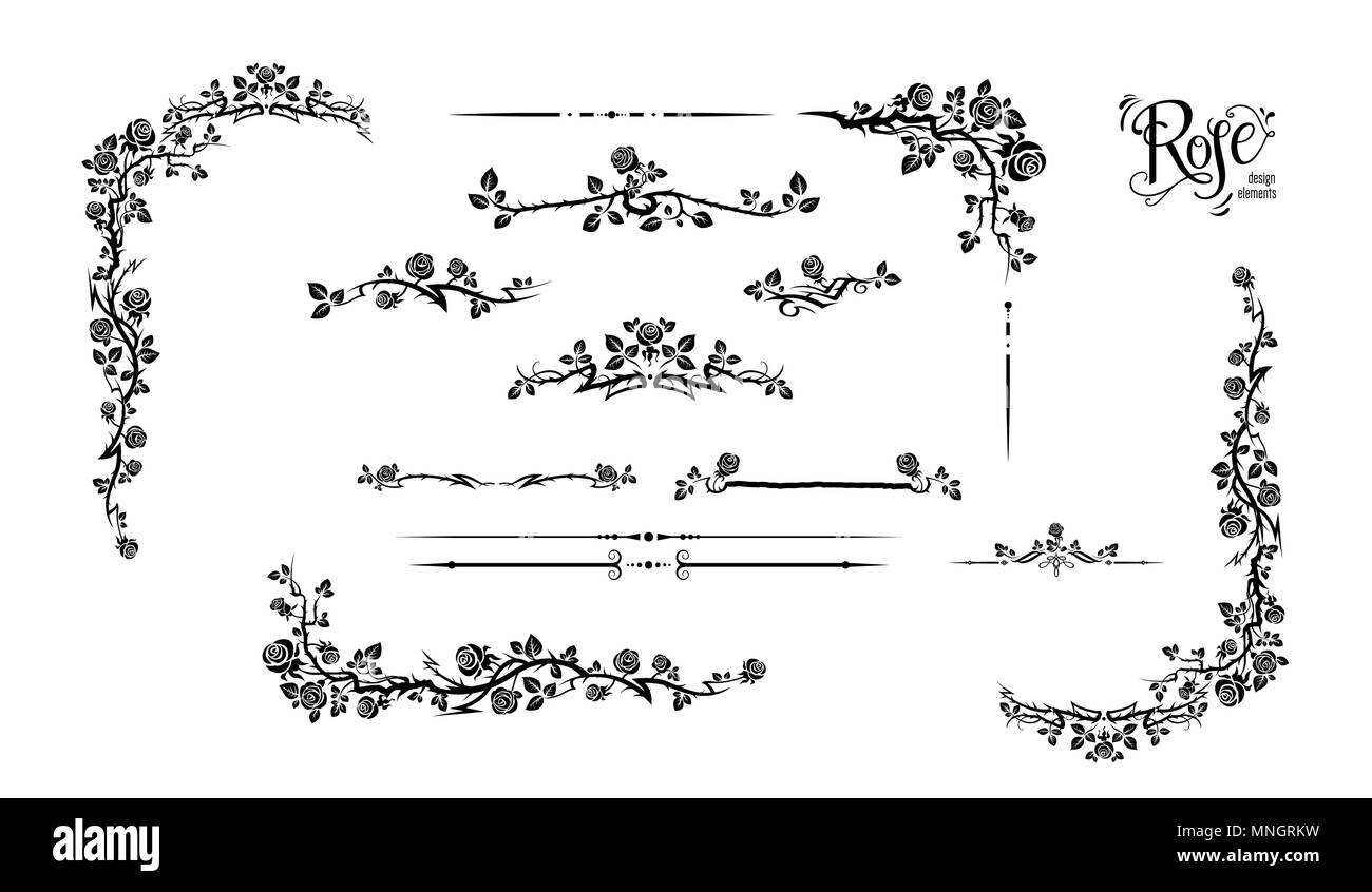 Design set elenents Illustrazione Vettoriale