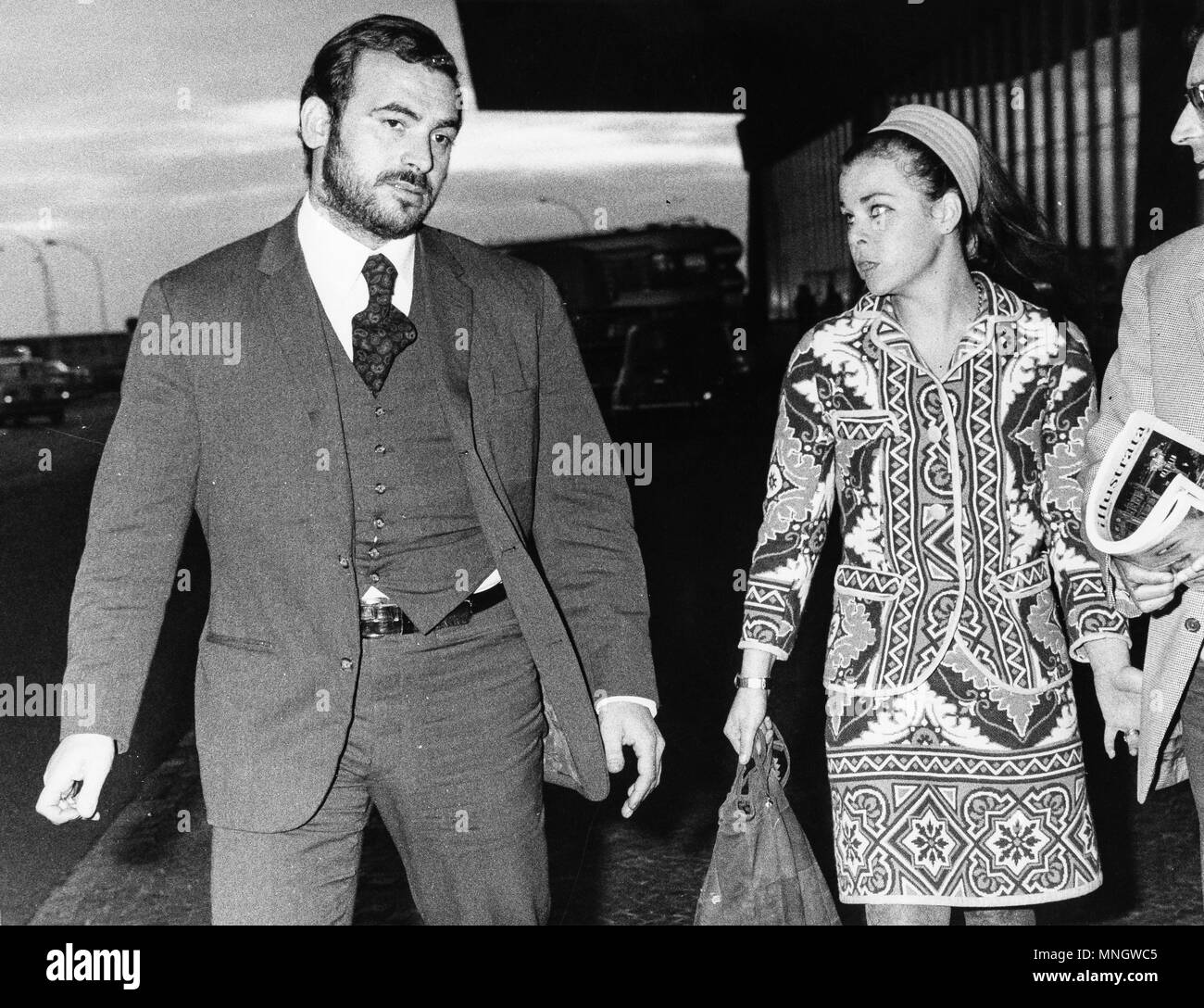La principessa Maria Beatrice di Savoia e Maurizio Arena, 1967 Foto Stock