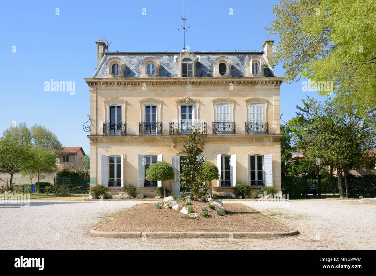 Saint Mitre Bastide, Mansion e ex casa di campagna, in Parc Saint-Mitre, Aix-en-Provence Provence Francia Foto Stock