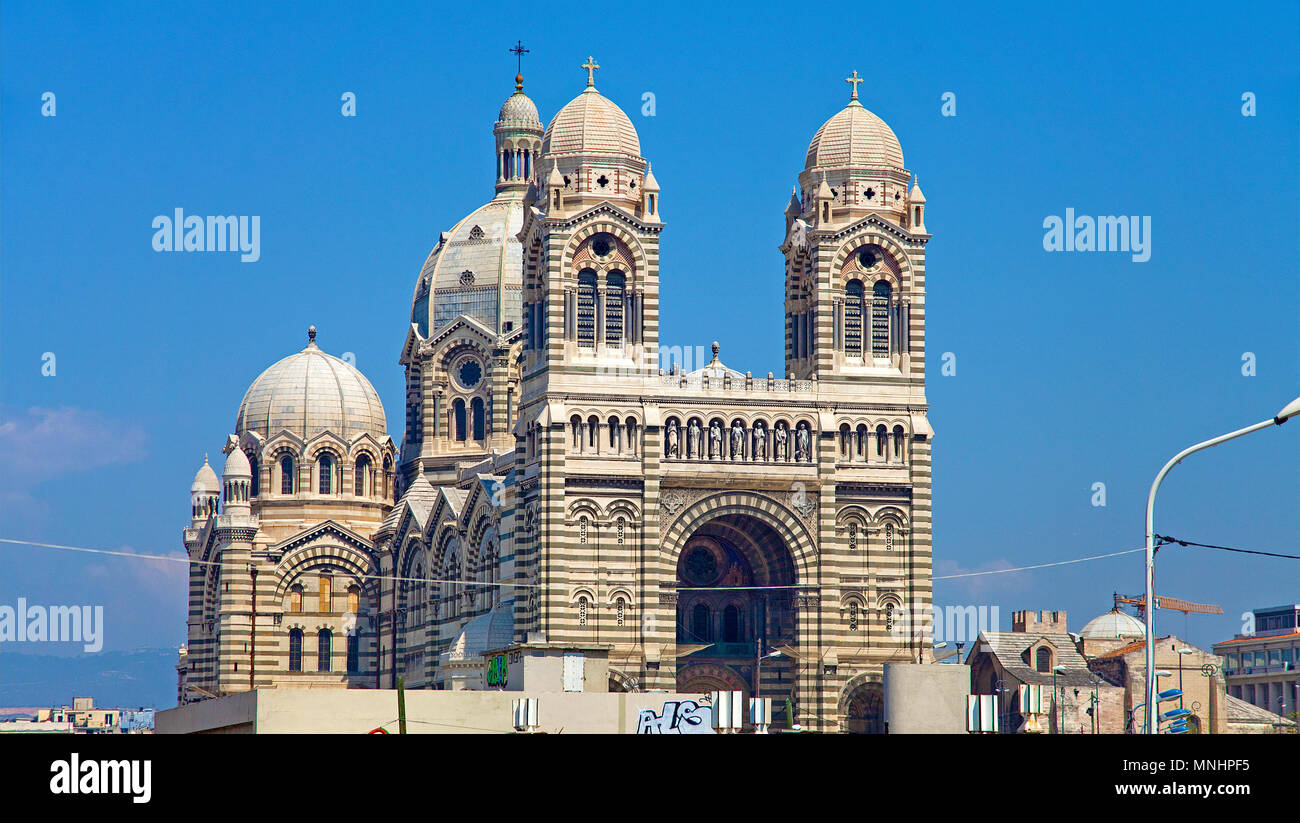 Cathédrale Sainte-Marie-maggiore de Marseille, Bouches-du-Rhone, Provence-Alpes-Côte d'Azur, in Francia del Sud, Francia, Europa Foto Stock