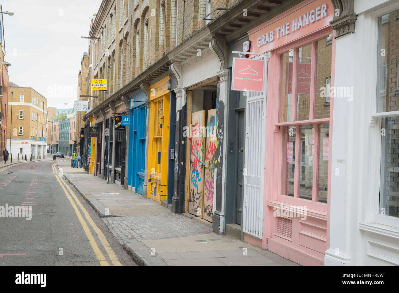 Negozio Vintage vicino a Brick Lane a Londra. Foto Stock