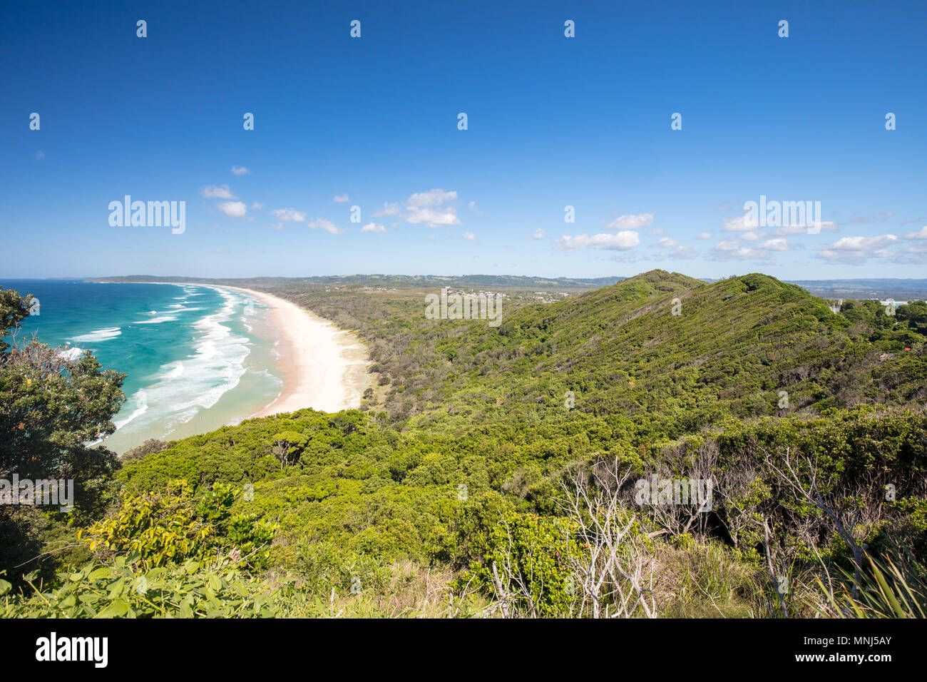 Tallows Beach nella Baia di Byron Foto Stock