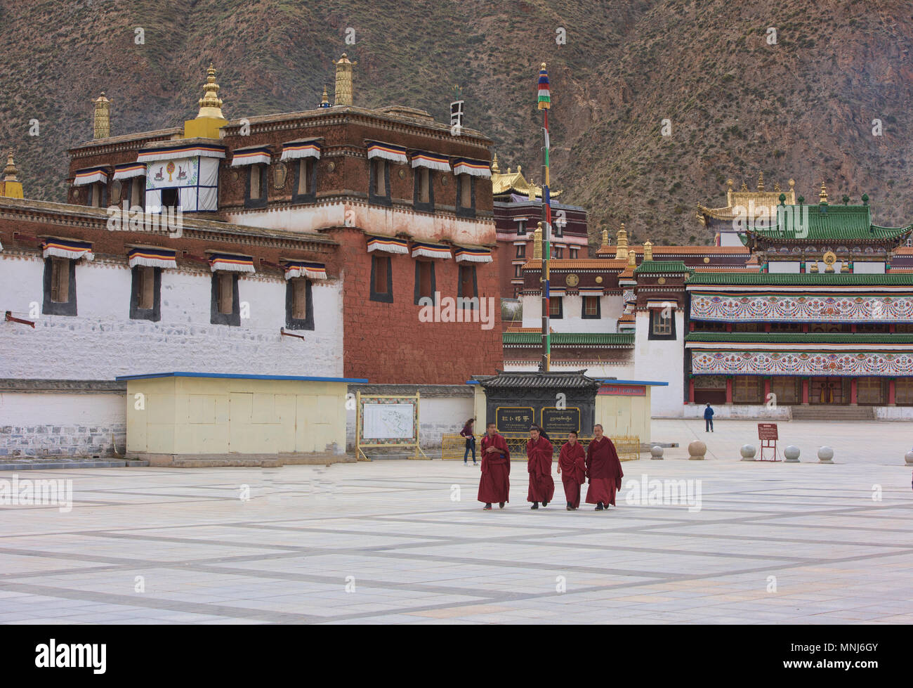 Monastero di Labrang, Xiahe, Gansu, Cina Foto Stock