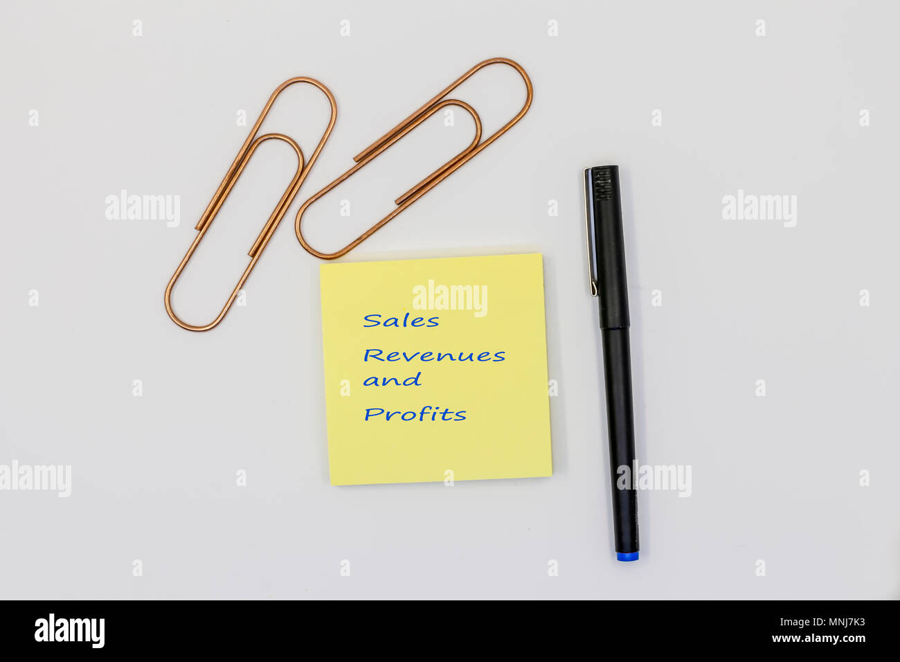 Postit note di incollaggio Foto Stock