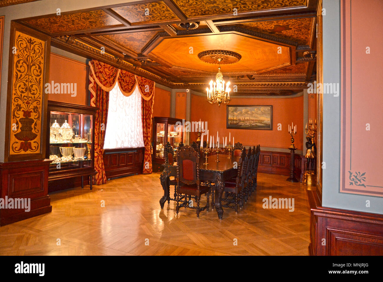 Interno in Casa delle Teste Nere di Riga Foto Stock
