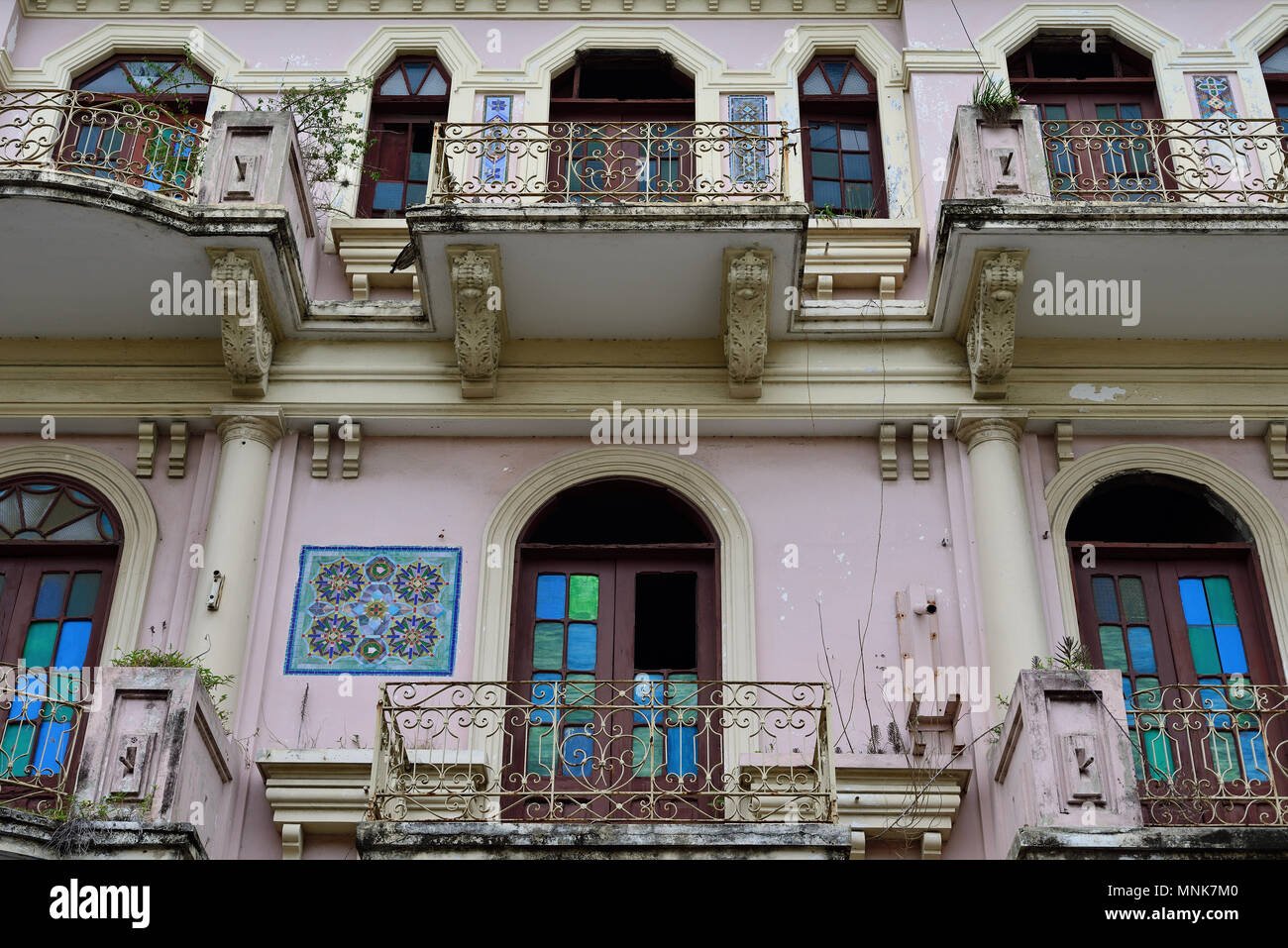 Capitale culturale città della Repubblica Dominicana, Santiago de los Caballeros. Architettura coloniale Foto Stock