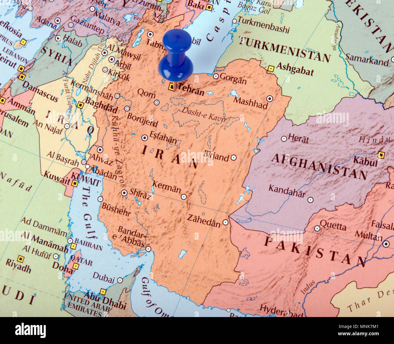 L'Aia, Paesi Bassi-marzo 16, 2016: Iran o Persia, la Repubblica islamica dell'Iran è un paese in medio oriente Foto Stock