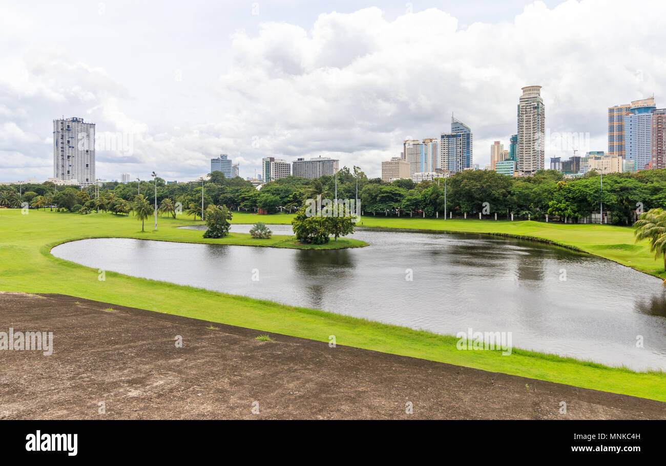 Filippine, Manila, 31 agosto 2017 - Campo da Golf a Baluarte de San Diego a Manila Foto Stock