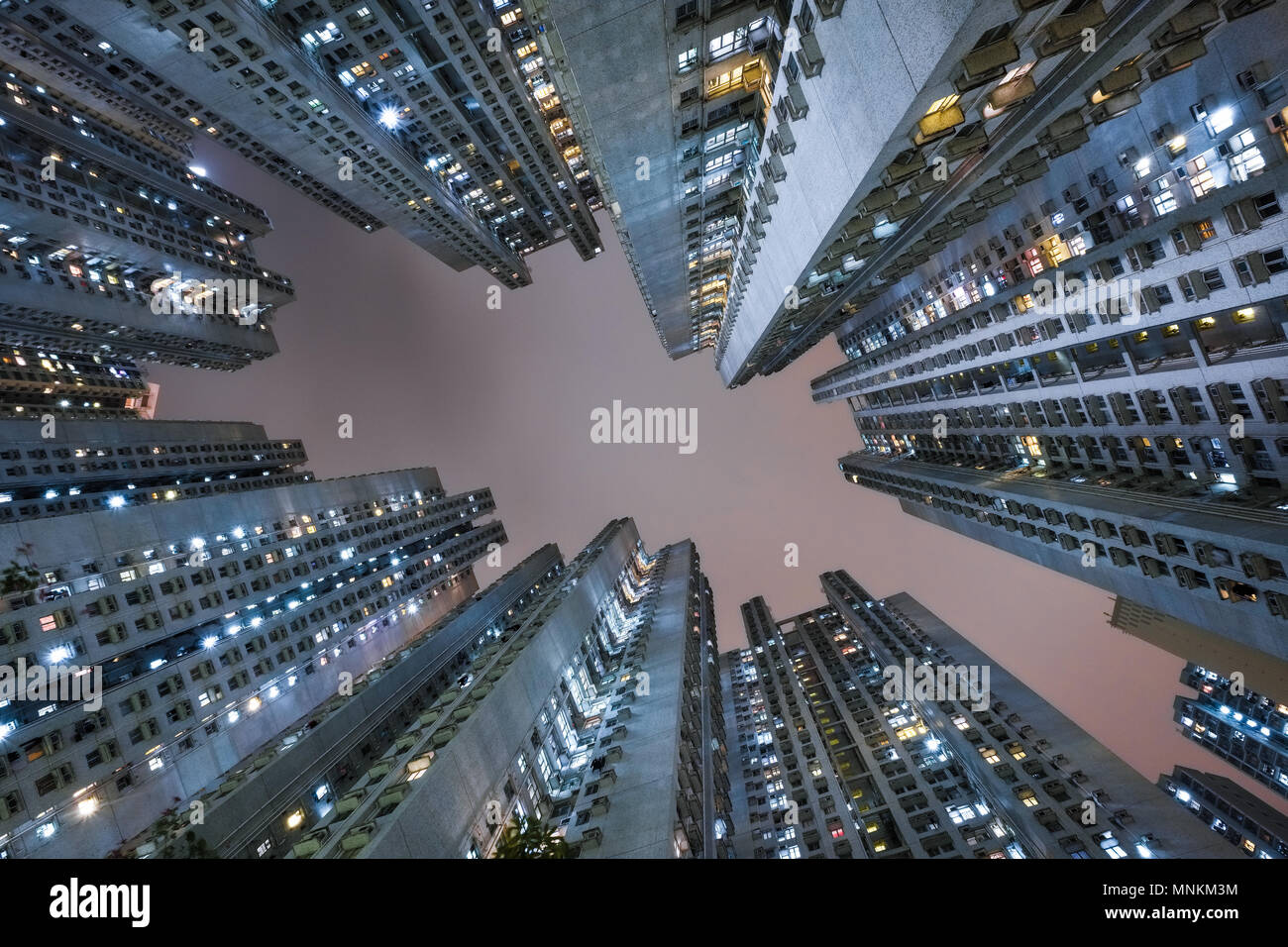 Il Beverly Giardini complesso residenziale in Tseung Kwan O, Hong Kong. Foto Stock