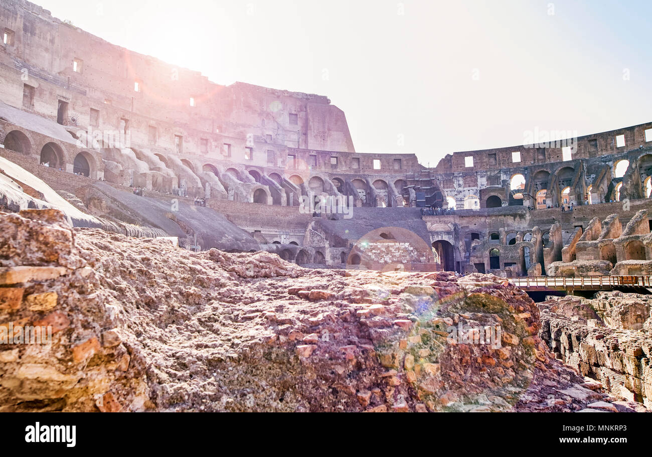 Colosseo Roma, Italia Foto Stock