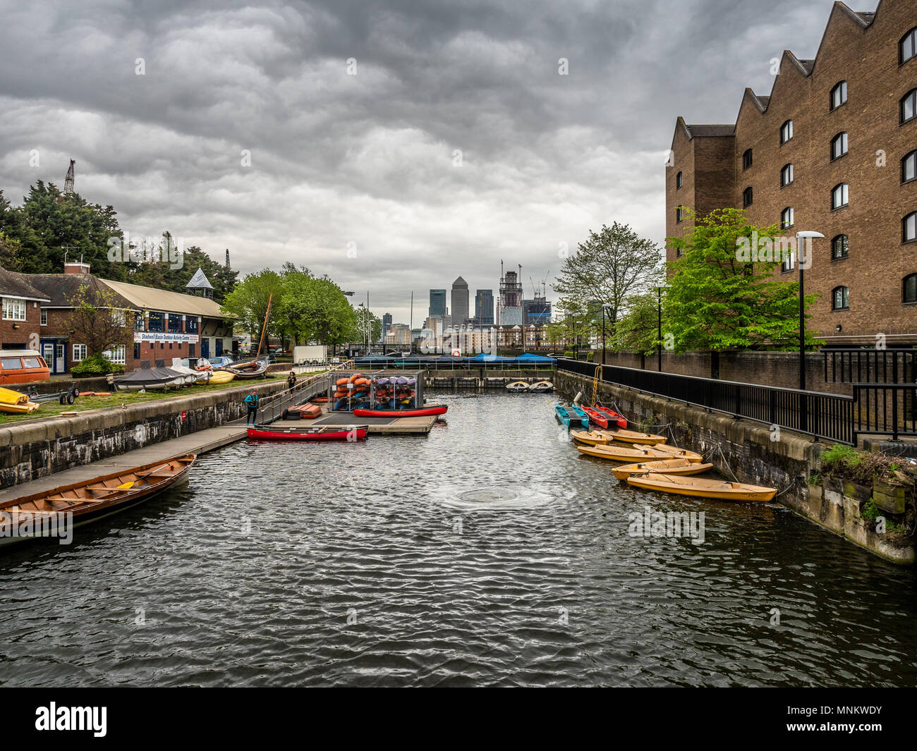 Acqua Outdoor Activity Center a Shadwell bacino, London, Regno Unito Foto Stock