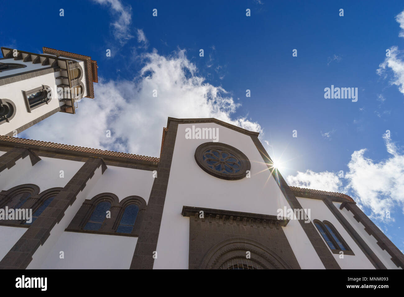 Chiesa di Nuestra Senora de la Candelaria, Moya, Gran Canaria, Spagna Foto Stock