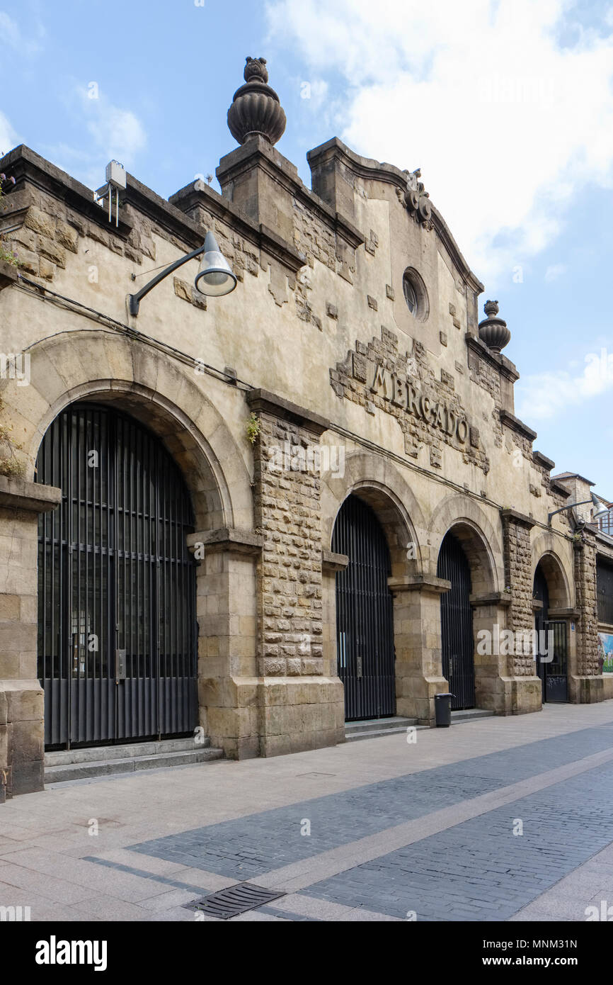 Mercato principale, Durango, Vizcaya,, Pais Vasco, Spagna, Foto Stock
