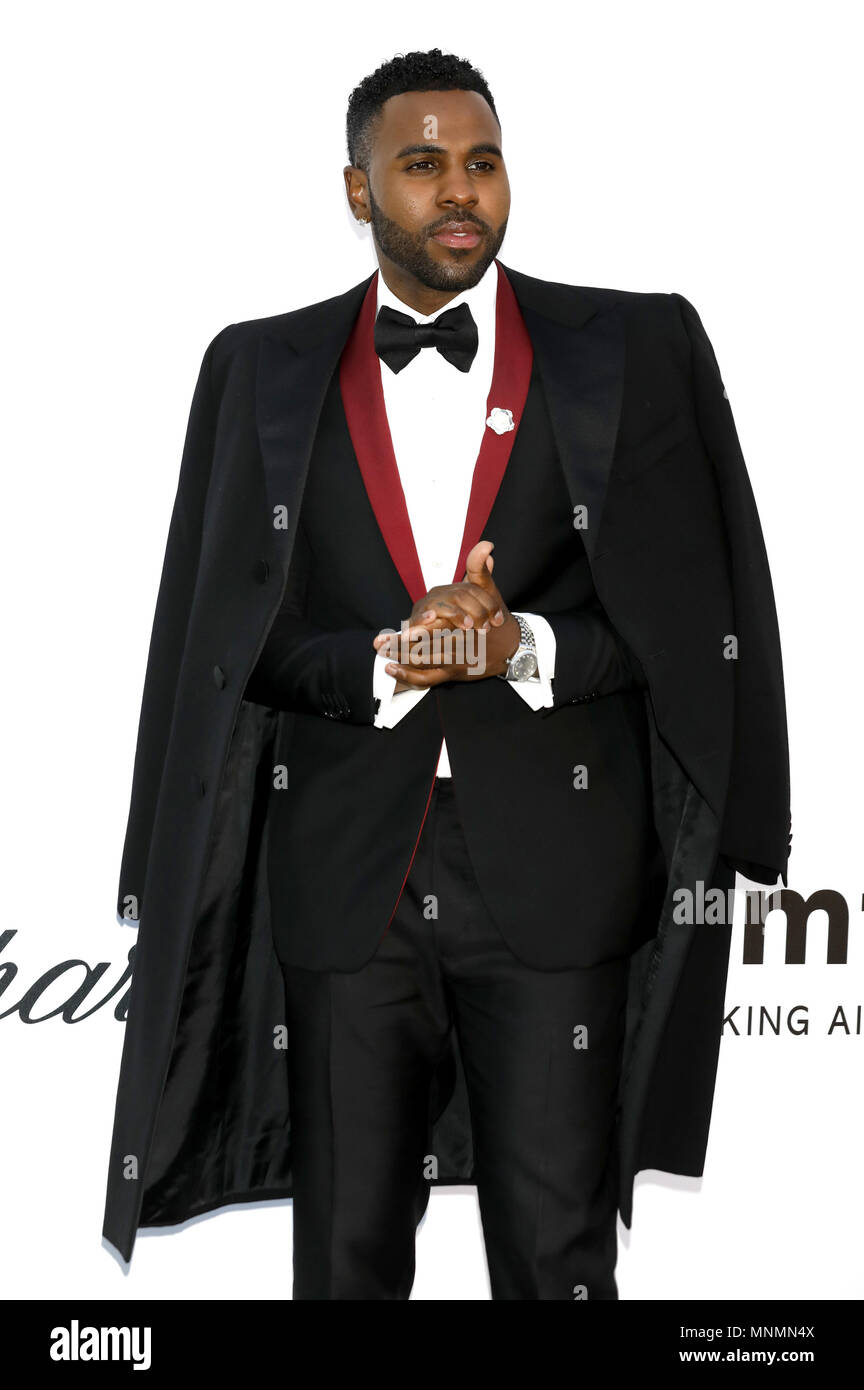 Jason Derulo frequentando l'amfAR il venticinquesimo Cinema contro Aids durante il gala 71st Cannes Film Festival a Hotel du Cap-Eden-Roc, 17 maggio 2018 a Antibes, Francia | Verwendung weltweit Foto Stock