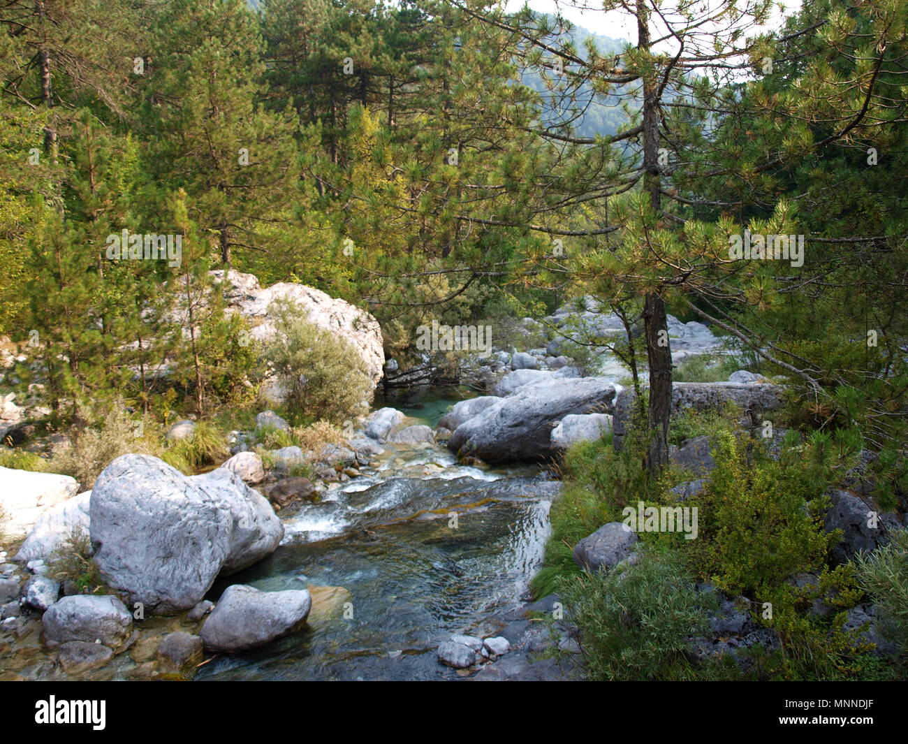 Olympus mountain-Enipeas Foto Stock