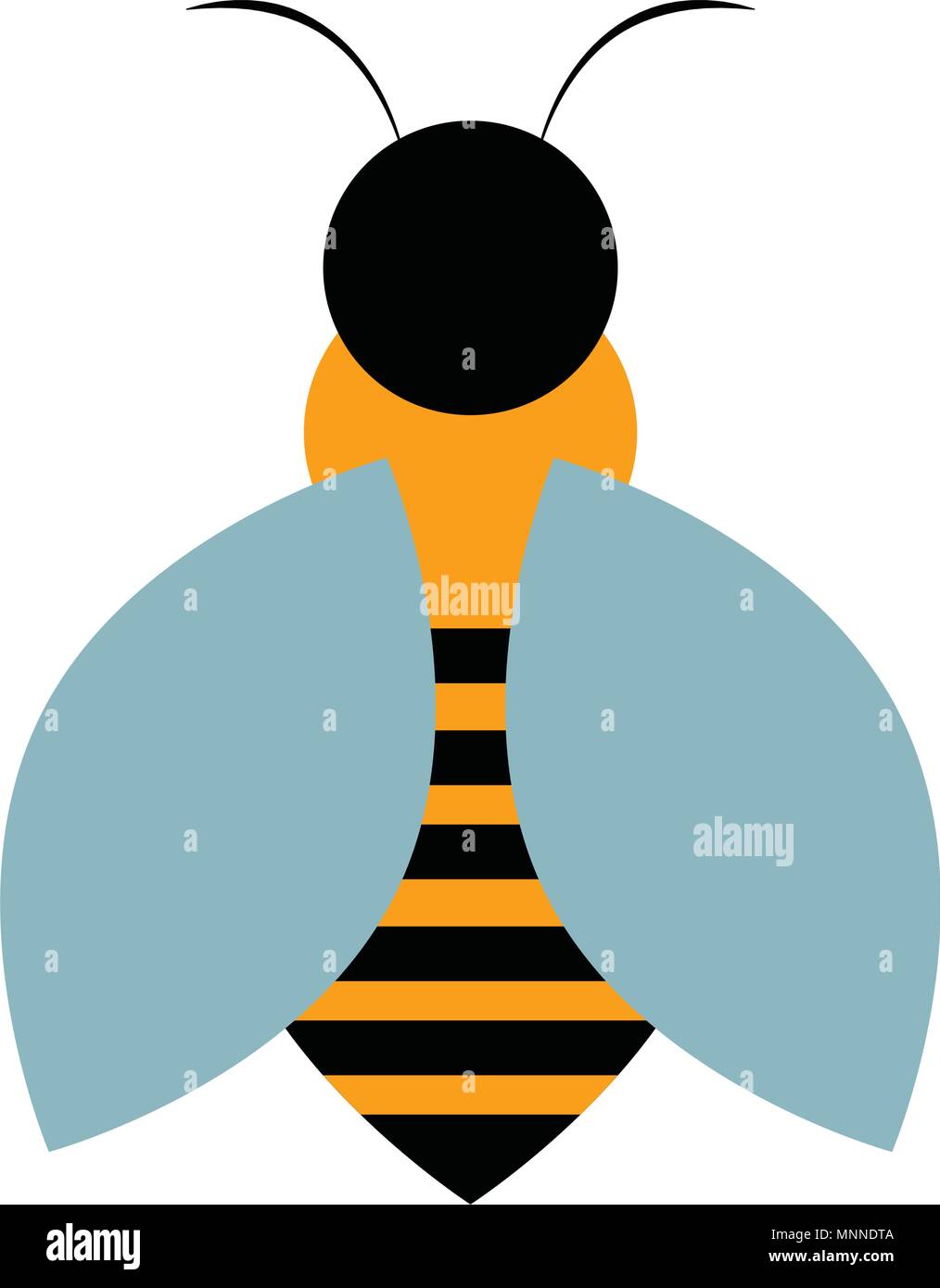 Abstract carino bee Illustrazione Vettoriale
