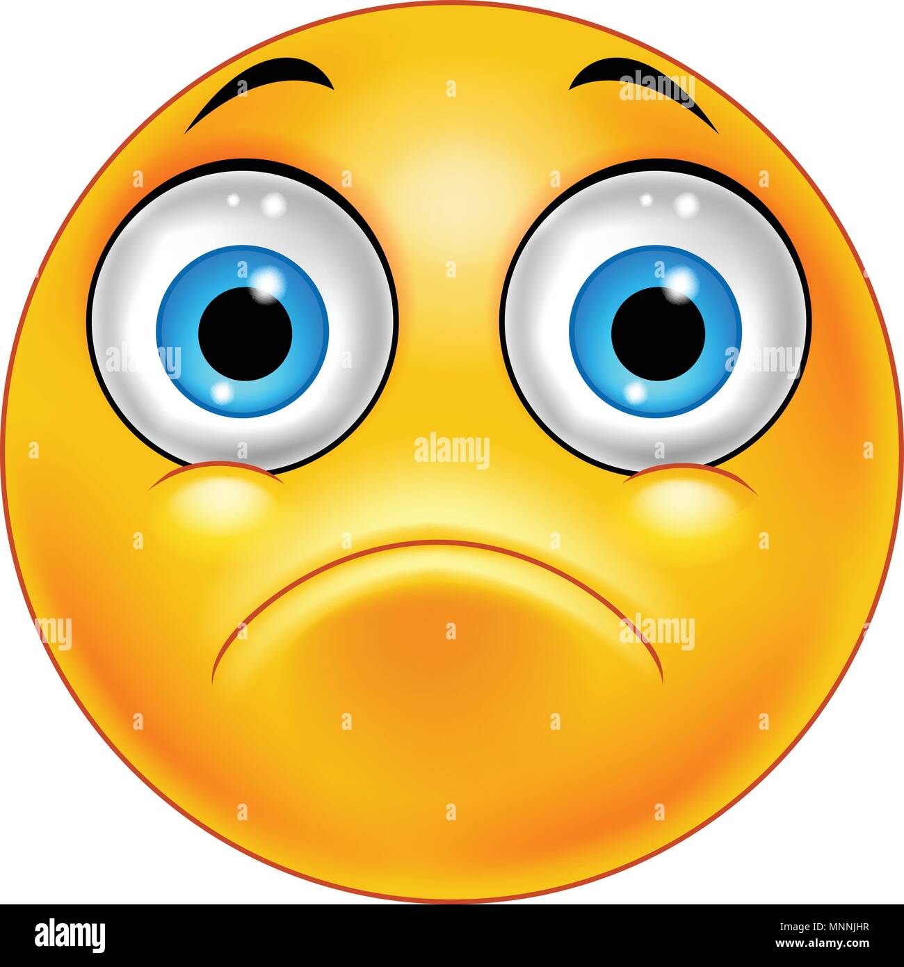 Emoticon Depresso Immagini Vettoriali Stock Alamy