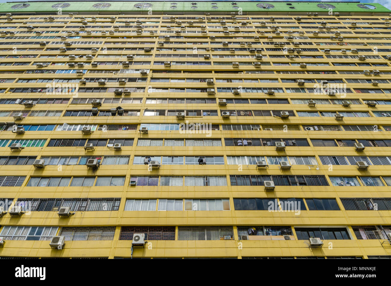 Facciata del parco della gente, Complesso landmark di Chinatown di Singapore. Il complesso è un impiego misto alto edificio sono costituiti da ufficio e appartamento. Foto Stock