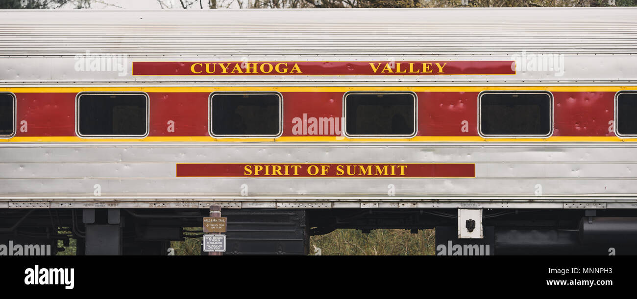 Cuyahoga Valley National Park Scenic Railroad Foto Stock