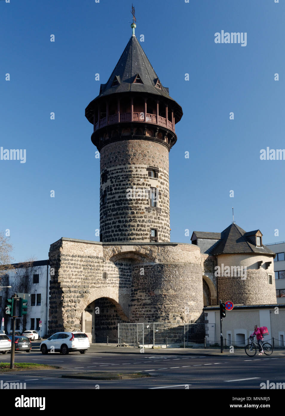 Parte della città medievale di parete in Colonia Foto Stock