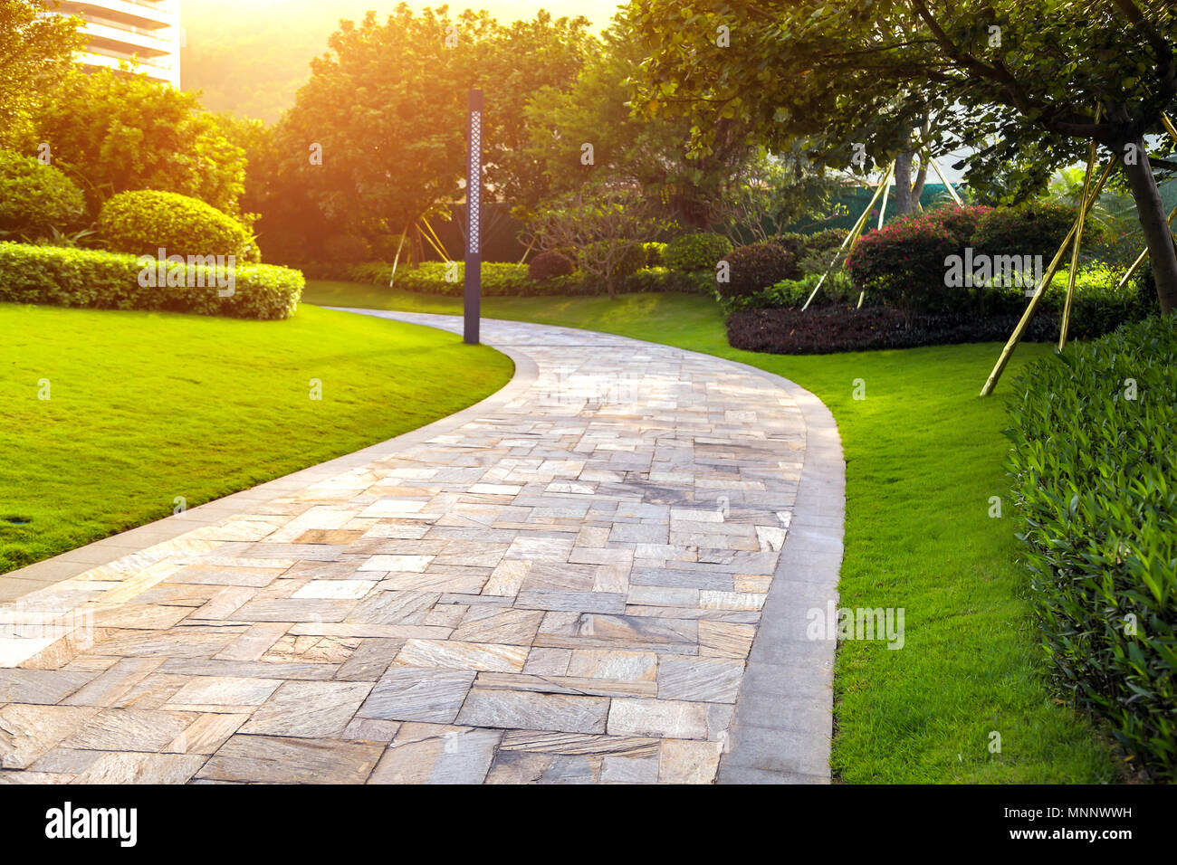 Advanced area soggiorno marciapiede Foto Stock