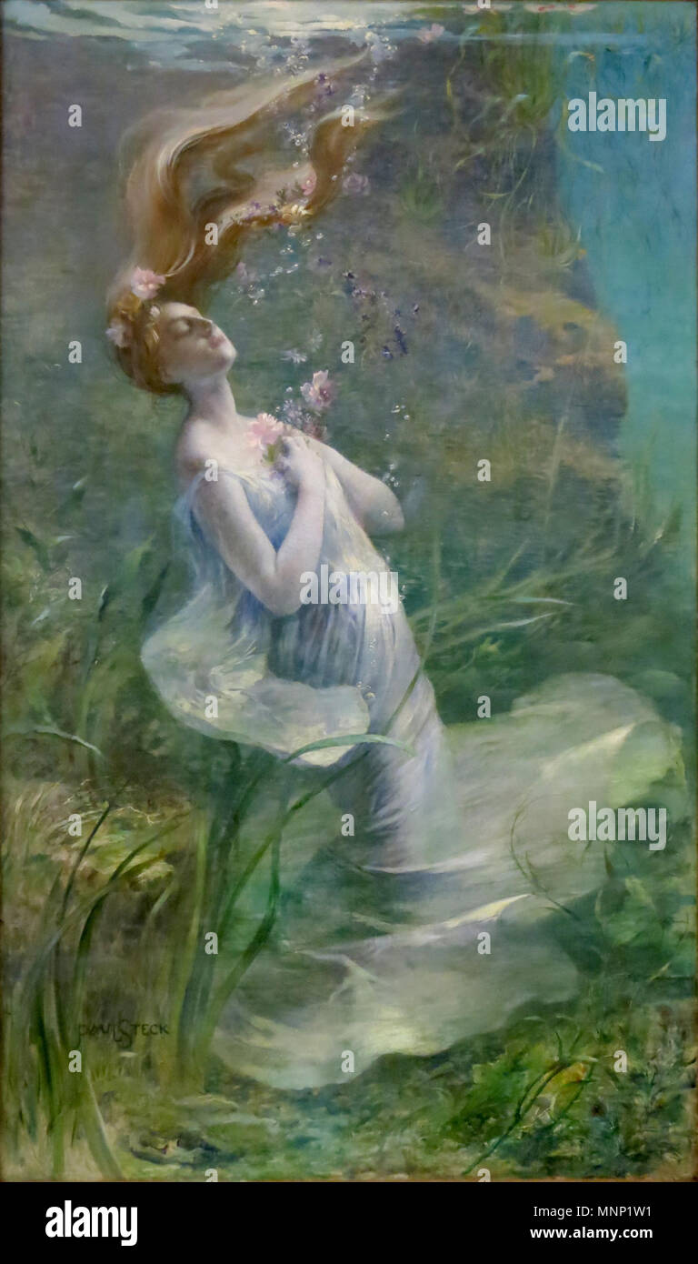 . Français : Ophélie . circa 1894. Paul Albert Steck (1866-1924) 943 OpheliePaulAlbertSteck Foto Stock