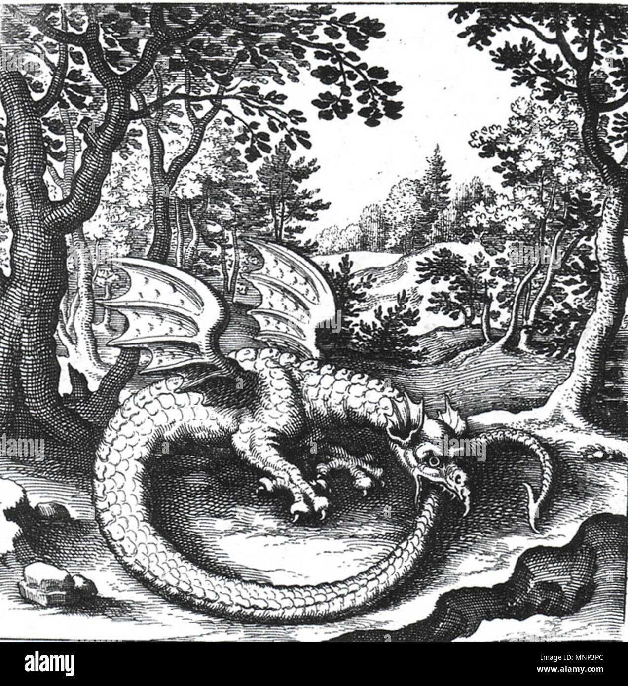 . Incisore Tedesco, disegnatore ed editore 950 Uroboros 1 Foto Stock