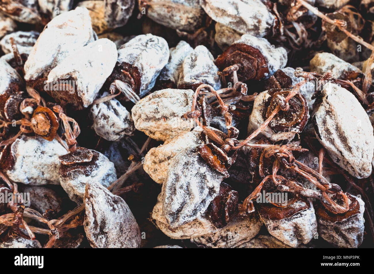 Zuccherini bianco date da un mercato turco Foto Stock