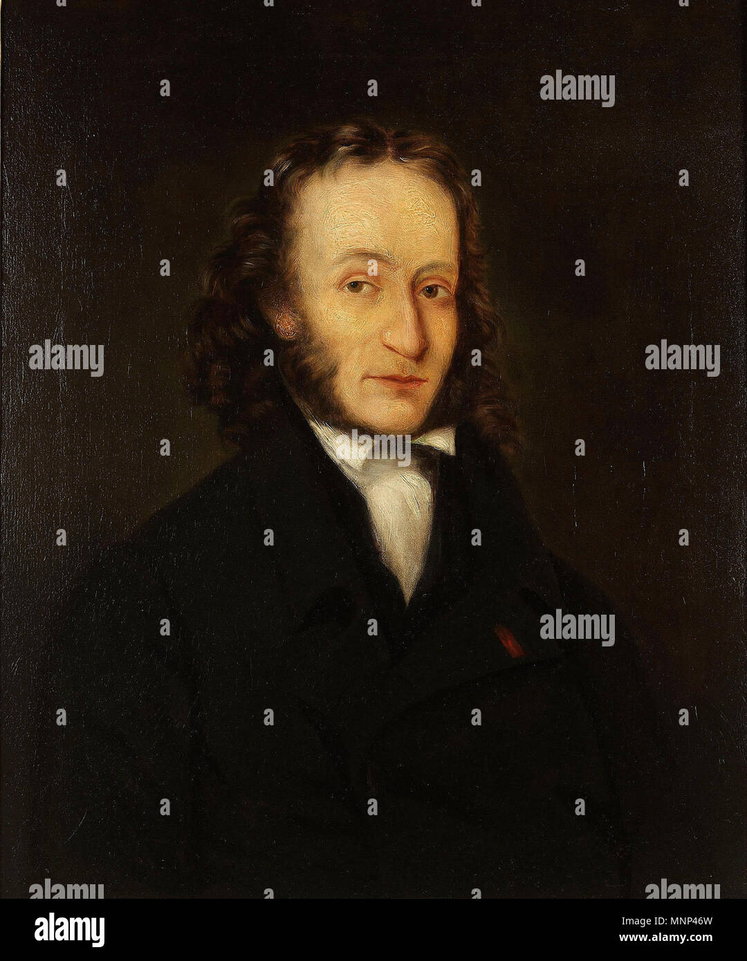 Ritratto di Niccolò Paganini (1782-1840) 1836. 952 Paganini Foto Stock