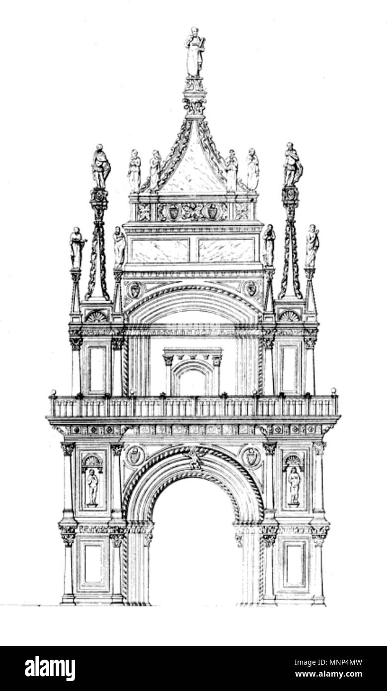 . Italiano: Incisione tratta da: "Il Palazzo Ducale di Venezia illustrato da Francesco Zanotto, con incisioni, Venezia 1841' . Il 5 luglio 2014, 10:05:24. Francesco Zanotto 955 Palazzo Ducale Venezia Tavola 17, Francesco Zanotto Foto Stock