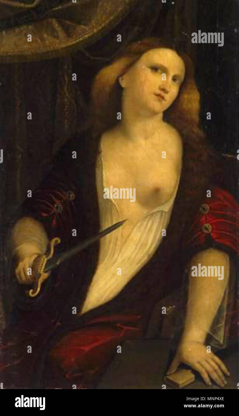 Tedesco: Lukrezia circa 1520/1530. 955 Palma il Vecchio 017 Foto Stock