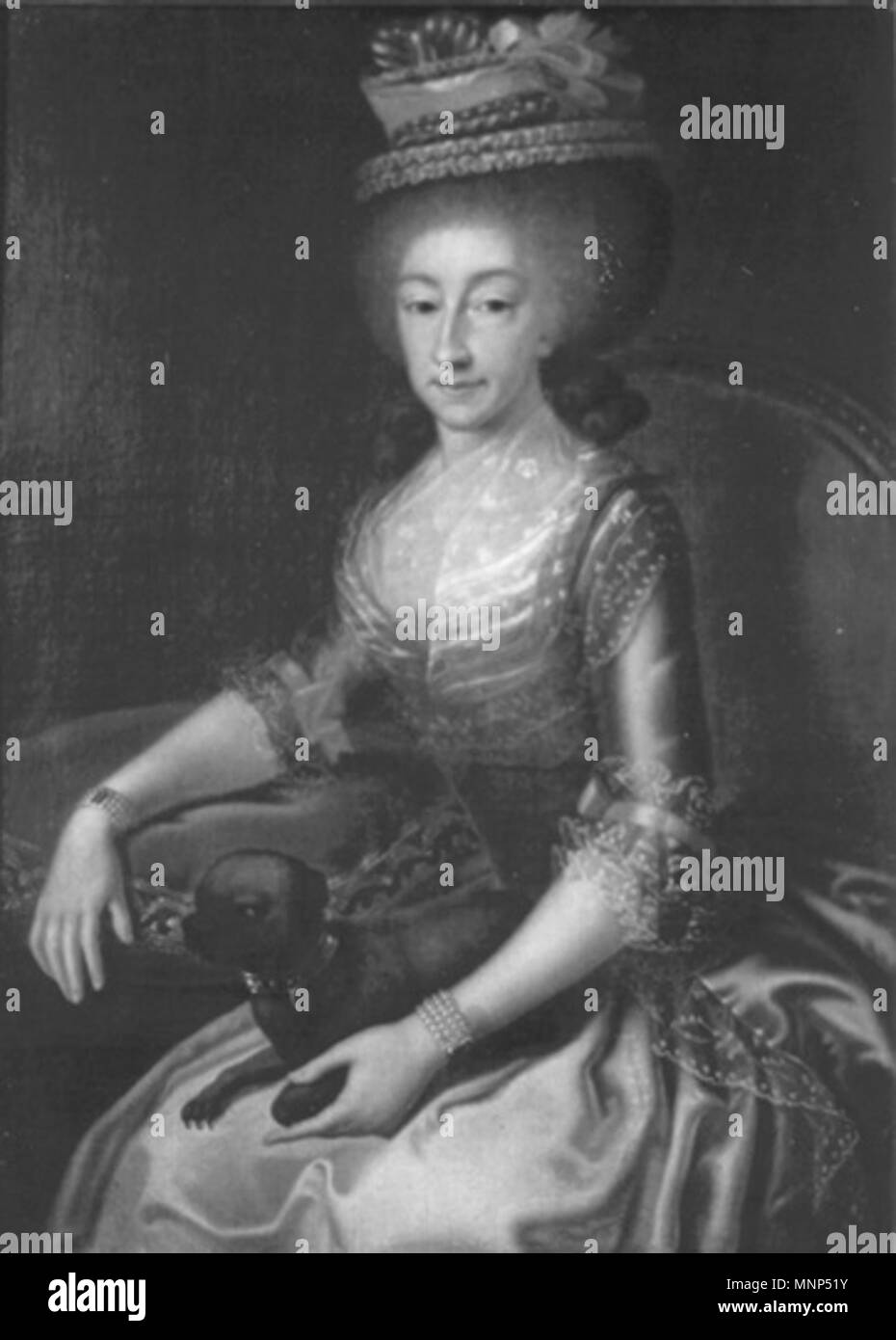 . Inglese: Ritratto di Maria Anna di Savoia, duchessa di Chablais (1757-1824) . circa 1785-1795. 956 Panealbo - Maria Anna di Savoia Foto Stock