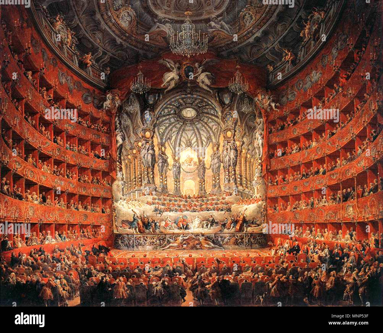 956 Pannini, Giovanni Paolo - Musical Fête - 1747 Foto Stock