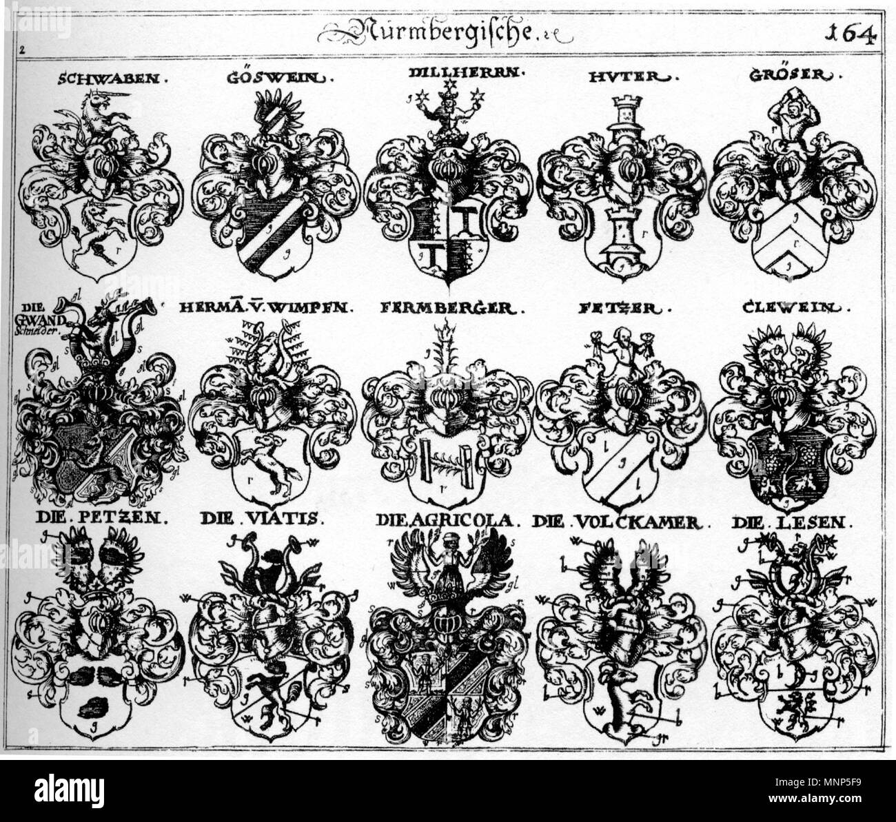 1118 Siebmacher164 - 1703 - Adel Nürnberg Foto Stock