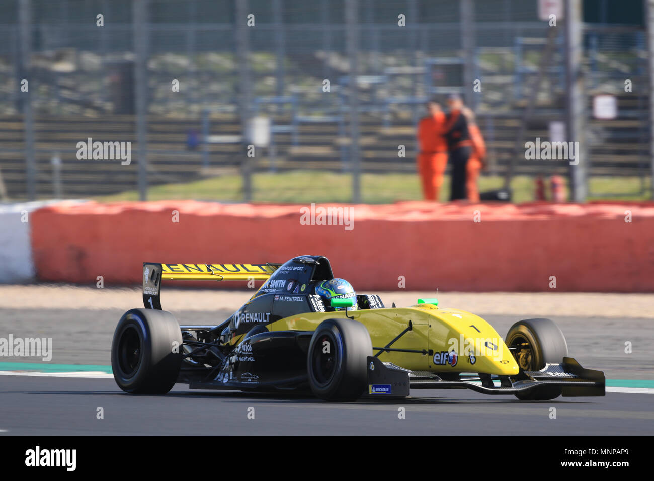 Silverstone, Regno Unito, 19 maggio 2018. Fewtrell max di R-ace GP più veloce in qualifica 1 per la Formula Renault Eurocup 2.0 a Silverstone Credito: Parentesi Raval/Alamy Live News Foto Stock