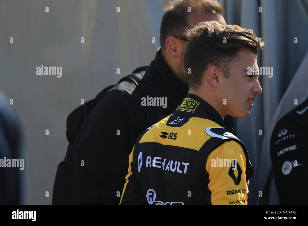 Silverstone, Regno Unito, 19 maggio 2018. Fewtrell max di R-ace GP più veloce in qualifica 1 per la Formula Renault Eurocup 2.0 a Silverstone Credito: Parentesi Raval/Alamy Live News Foto Stock
