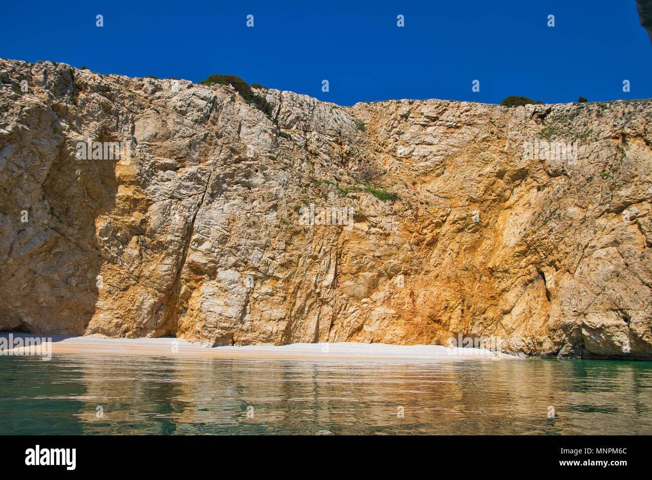 Spiaggia solitaria Foto Stock