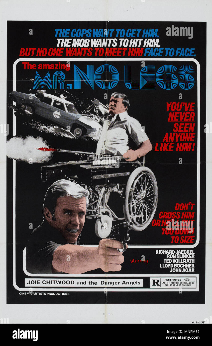 Incredibile Signor senza gambe - 1981 - Vintage poster del filmato Foto Stock