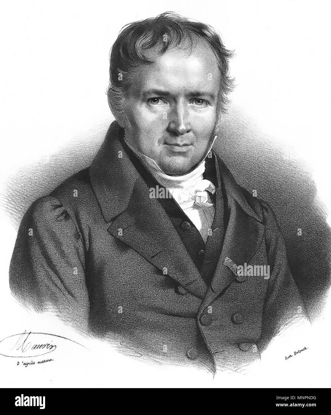 Simeone POISSDON (1781-1840) francese matematico e ingegnere Foto Stock