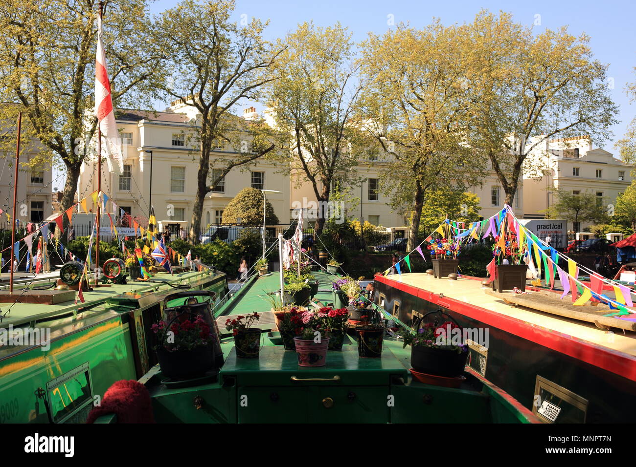 Canalweal cavalcata in Little Venice, Maida Vale Londra Foto Stock