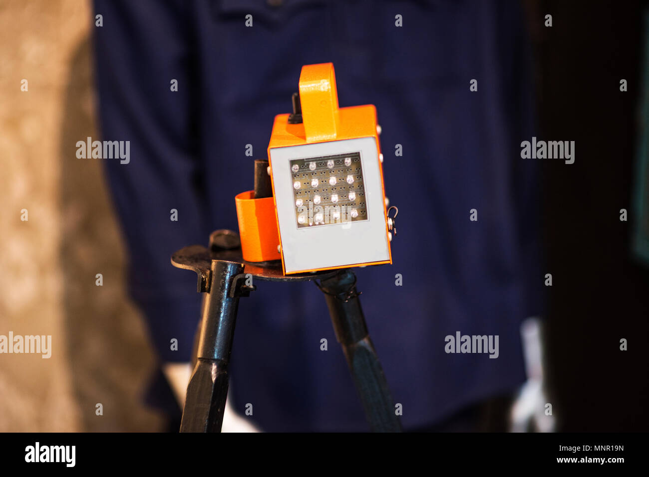 Kit luce a LED laici piatta su un cavalletto Foto Stock