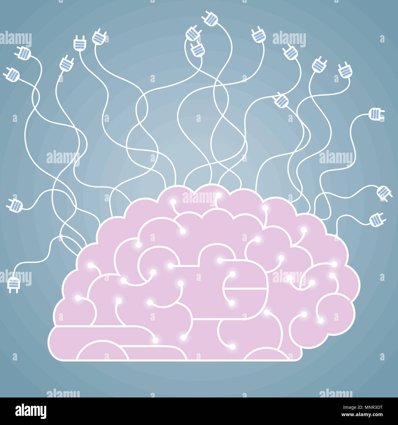 Grande creative design concept, brainstorming. Illustrazione Vettoriale