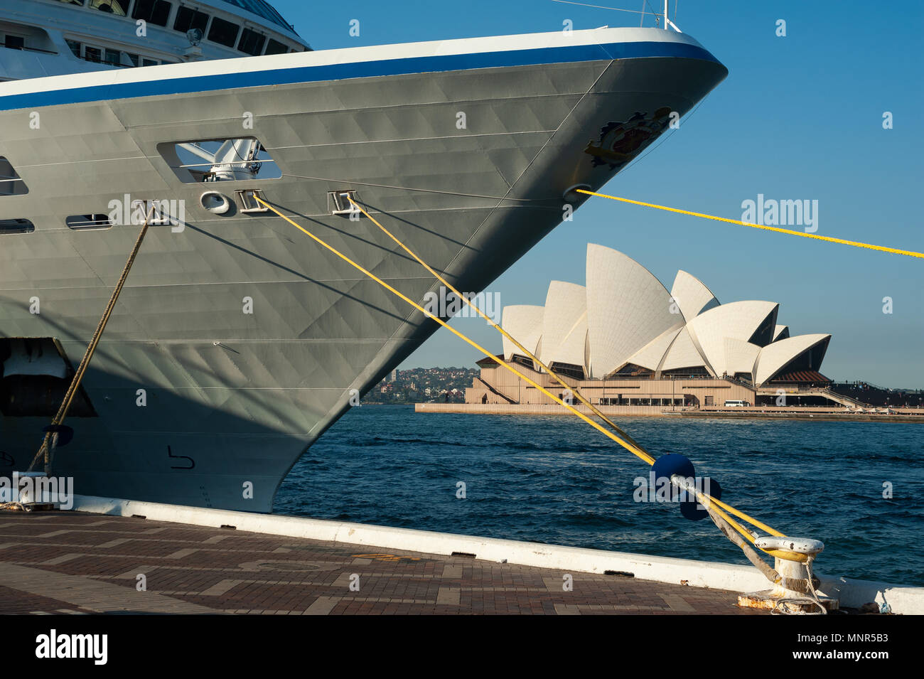 09.05.2018, Sydney, Nuovo Galles del Sud, Australia - Una vista della Sydney Opera House su Bennelong Point. Foto Stock