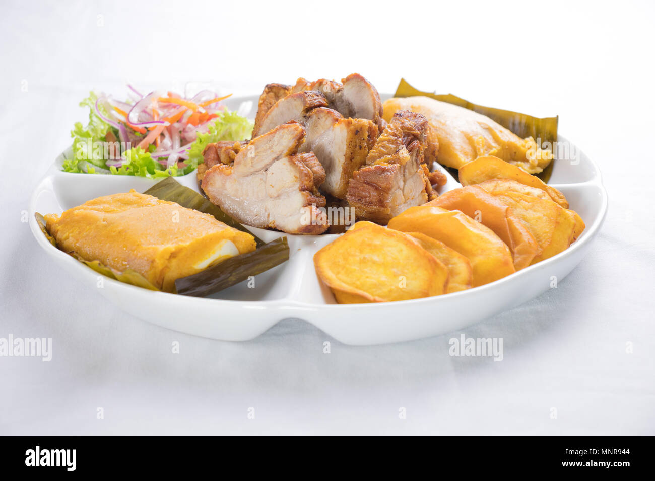 La cucina peruviana: Massimo Mauro, tamales. Foto Stock