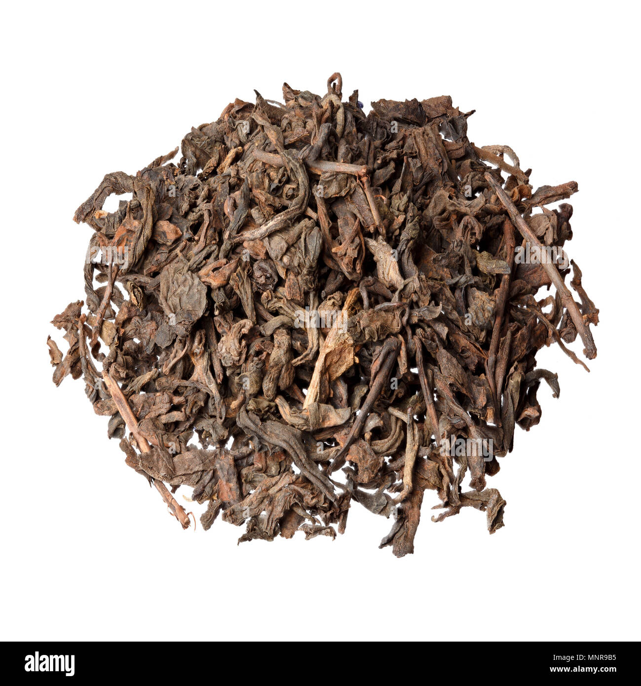 Vecchia età materie sheng puer tea. Foto Stock