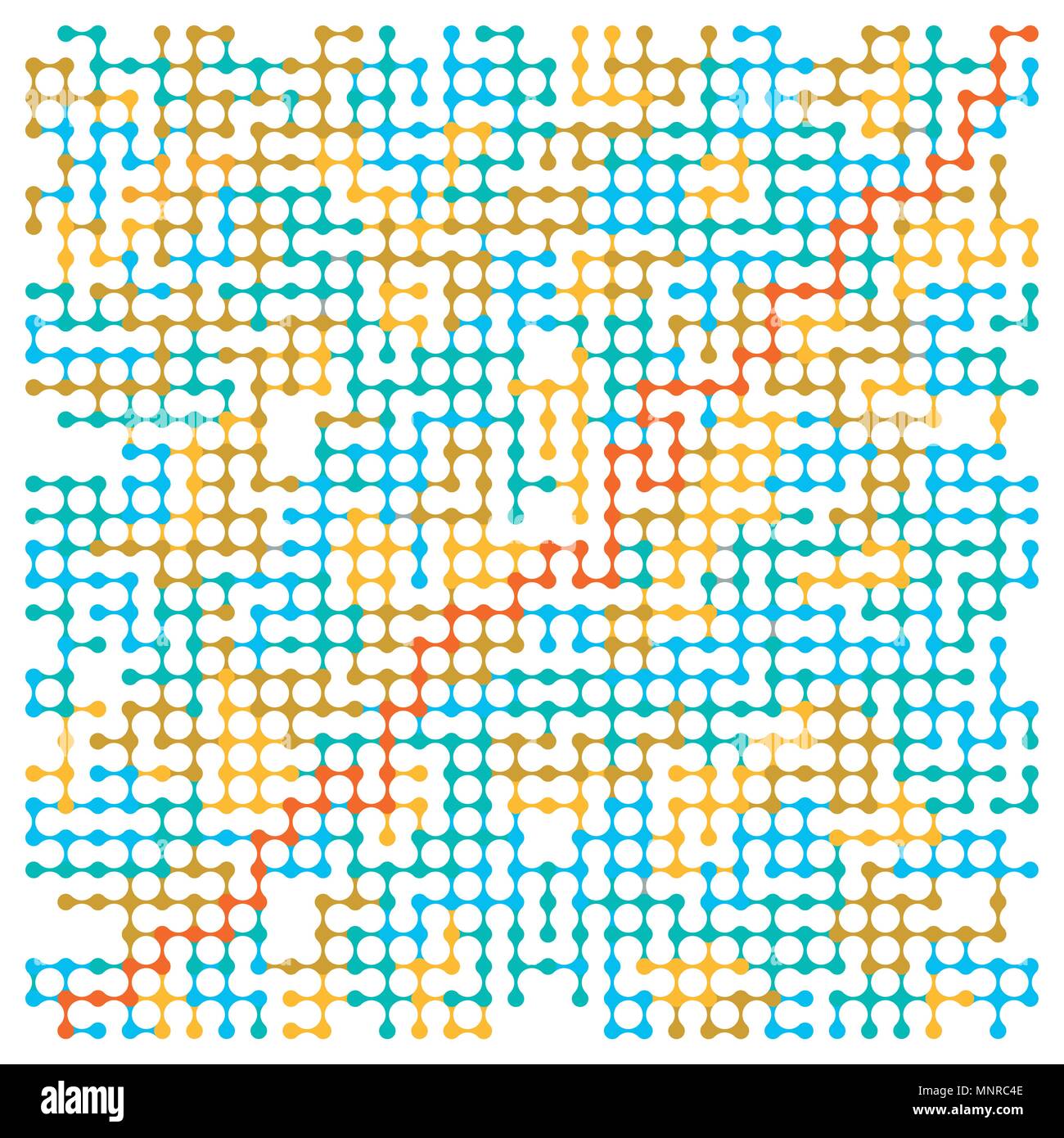 Geometrica struttura digitale, illustrazione Illustrazione Vettoriale