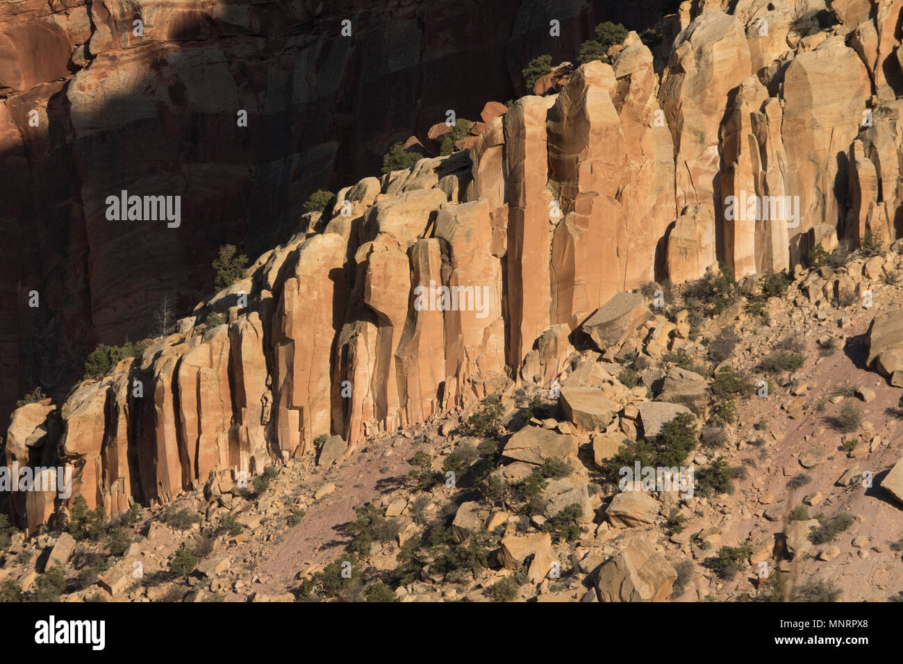 Formazione di roccia, Fremont River Valley, Capitol Reef National Park nello Utah Foto Stock