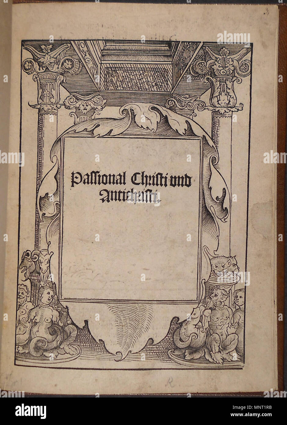 . Inglese: Titolo pagina di passionale Christi und Antichristi. 1521. Lucas Cranach il Vecchio 963 passionale-titolo Foto Stock