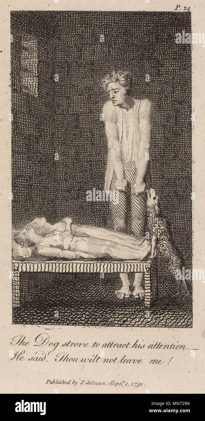 . Inglese: Mary Wollstonecraft storie originali dalla vita reale copia 1 oggetto 2 il cane si adoperò per attirare la sua attenzione . 1791. William Blake (1757-1827) nomi alternativi W. Blake; Uil'iam Bleik Descrizione British pittore, poeta, scrittore, teologo, collezionista e incisore, Data di nascita e morte 28 novembre 1757 12 agosto 1827 Luogo di nascita e morte Broadwick Street Charing Cross sede di lavoro London Authority control : Q41513 VIAF: 54144439 ISNI: 0000 0001 2096 135X ULAN: 500012489 LCCN: N78095331 NLA: 35019221 WorldCat 867 Mary Wollstonecraft storie originali dalla vita reale cop Foto Stock
