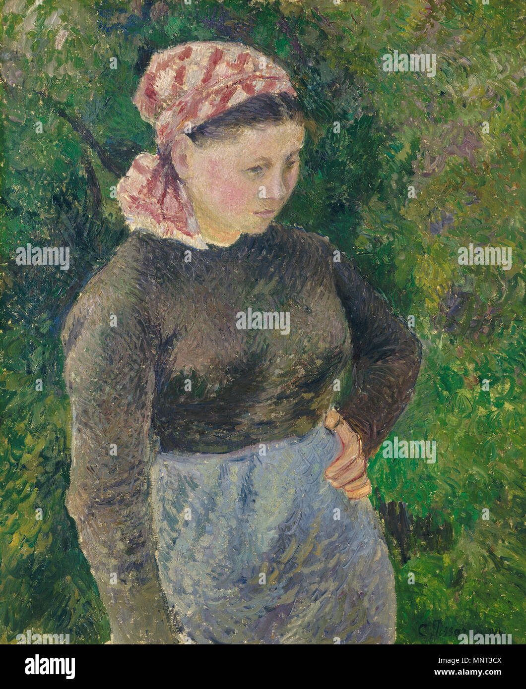 Camille Pissarro, Contadina, francese, 1830 - 1903, 1880, olio su tela, Chester Dale Collezione Donna contadina . Inglese: Camille Pissarro, Contadina, francese, 1830 - 1903, 1880, olio su tela, Chester Dale Collection . 1880. 969 Contadina Foto Stock